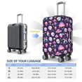 thumbnail image 4 of Yiaed Skull mushroom space Print Travel Luggage Cover Suitcase Protector Fits 18-32 Inch Luggage Wheel Covers Patterned Elastic Luggage Anti-scratch（No luggage）-Small, 4 of 5