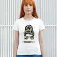 thumbnail image 4 of Military Mom T-Shirt Proud Mom Life Messy Bun Sunglasses Mother's Day Mama Mommy Active Duty Veteran Vet Women's Tee, 4 of 7