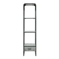 thumbnail image 4 of DeeHome Concrete Grey and Black 2-shelf Side Pier with 1 Drawer, 4 of 4