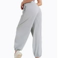 thumbnail image 4 of CKpwisy Women's Solid Sweatpants Elastic Waist Taper Pants Soft Comfy Athletic Running Long Pants Baggy Straight Leg Trousers for Workout Fall Outfits 2025, 4 of 4