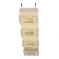 thumbnail image 4 of Over Door Organizer, Nonwoven Hanging Closet Organizer  For Bedroom Khaki 4 Compartments, 4 of 8