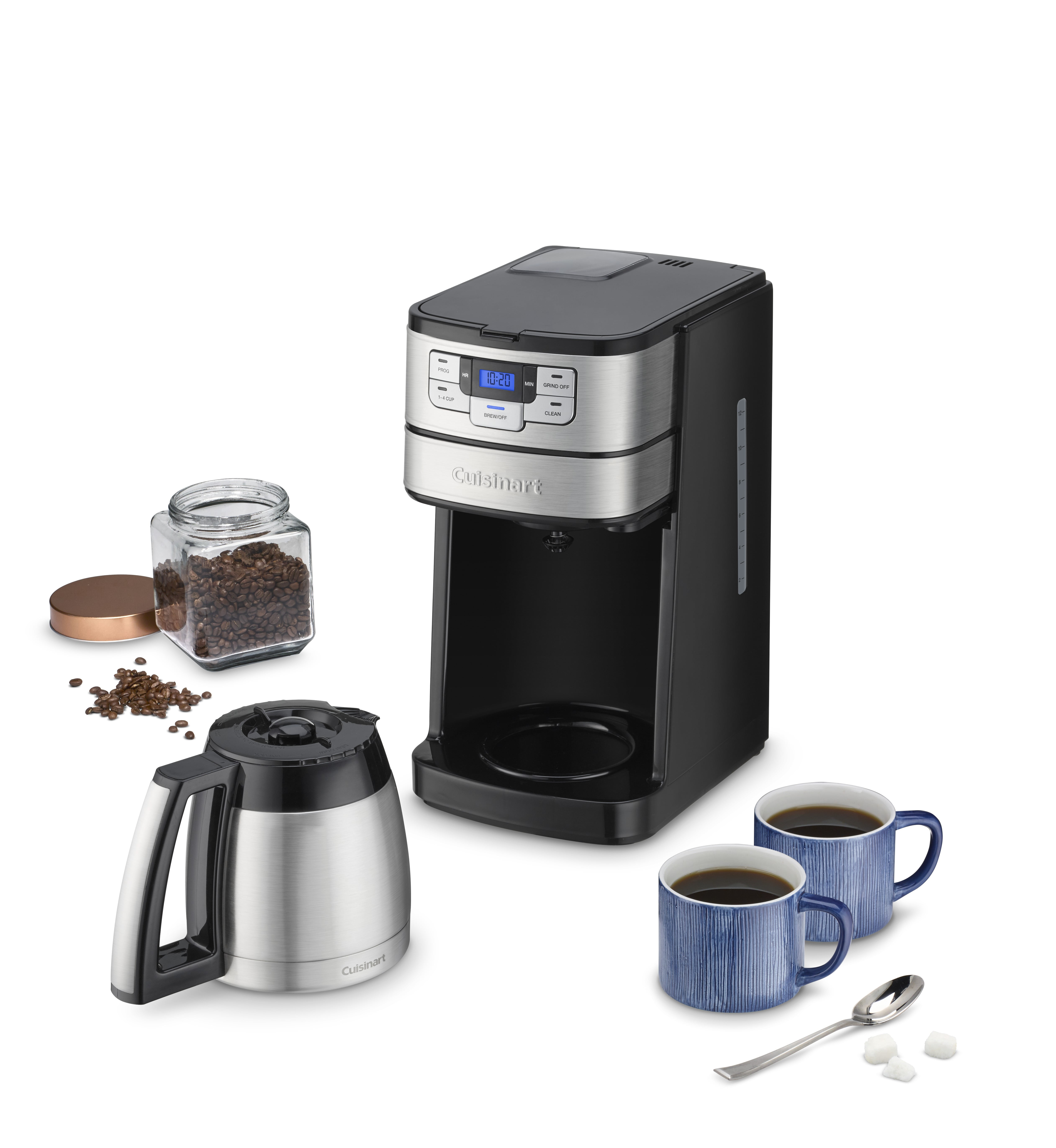 Cuisinart Grind and Brew 12-Cup Automatic Black Drip Coffee Maker with  Built-In Grinder DGB-550BKP1 - The Home Depot
