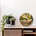 thumbnail image 3 of Eveokoki Bathroom Wall Clock Ducks Bathtub Surrounded By Flowers Silent Non-Ticking Desk Clock Decorative For Living Room Home Office School Kitchen Wall Decoration Shop Hotel Round 12", 3 of 4