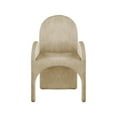 thumbnail image 5 of Meridian Furniture Summer Beige Velvet Dining Arm Chair (Set of 2), 5 of 6
