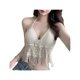 thumbnail image 1 of Chaleco Ahuecado EZLIFE con Borlas y Corbata para Mujer Corto Talla Única, 1 of 7