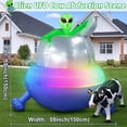 thumbnail image 3 of Decoración inflable para Halloween, secuestro de ovnis, 1,5 m, con LED, 3 of 6