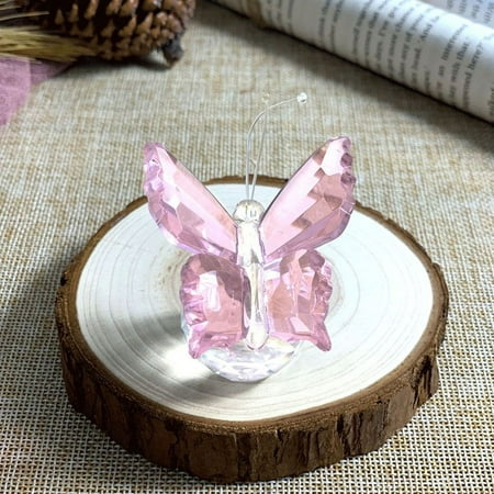 

Crystal Butterfly Ornaments Crafts Glass Paperweight Home Wedding Decoration