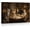 Frame-style, variant on Funny Cats Playing Poker Canvas Wall Art Vintage Oil Painting Style Poster Retro Feline Poker Night Pictures for Living Room Game Room Decor Home Artwork Cat Lover