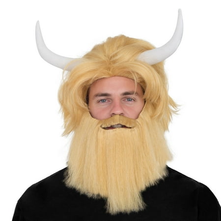 Adult Deluxe Goat Man Cosplay Costume Wig and Beard Set
