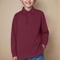 thumbnail image 2 of HCNTES Boys Long Sleeve Shirts Graphic Shirt Toddler Boys Girls T-Shirt Fall Long Sleeve Top T-Shirt Size 18 24 Months(Wine,8-9 Years), 2 of 4
