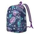 thumbnail image 2 of Celestial and Cosmic Print Backpack, Ergonomic Shoulder Design and Water-Resistant Build for Work or Travel, 2 of 5