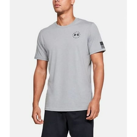 Under Armour 1333350035XL Freedom Flag Mens XL Gray S/S Tactical T-Shirt