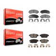 thumbnail image 1 of Positive Plus Front Rear Semi-Metallic Brake Pads Kit for Car Honda Ridgeline Acura TL KPF-100230, 1 of 8