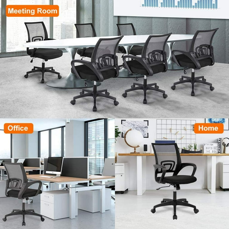 BestOffice Home Office Chair Ergonomic Desk Chair Mesh Computer Chair with Lumbar Support Black
