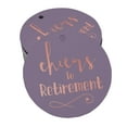 thumbnail image 1 of Inkdotpot Pack Of 50 Real Rose Gold Foil Paper Tags Cheers To Retirement Favor Hang Tags, 1 of 6