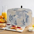 thumbnail image 2 of Toaster Cover 2 Slice, Blue Yellow Botanical Dustproof Bakeware Oven Protector with Top Hook, Spring Summer Vintage Waterproof Small Kitchen Appliance Toasters Dust Cover, 12"x7.5"x8", 2 of 9