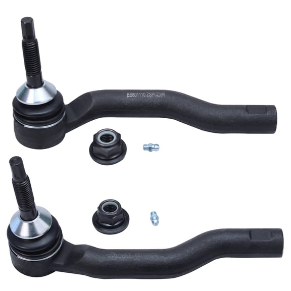 Detroit Axle - Front Left and Right Outer Tie Rod Ends for Ford Fusion Edge Lincoln MKX MKZ Continental Replacement