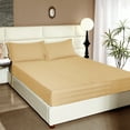 thumbnail image 5 of Lidoloka Luxury 100% Bamboo Bed Sheets Set Queen Size 4Pcs for Adult,16"Deep Pocket,Striped Champagne, 5 of 7