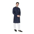 thumbnail image 2 of TRILOKI Mens Embroidered Sequined Kurta Pajama Set Rayon Ethnic Indian Traditional Wear Wedding Designer Ethnic Diwali Puja Kurta Payjama Set, 2 of 6