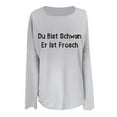 thumbnail image 4 of WEAIXIMIUNG Sweat-Shirt d'Automne Mode Décontractée Imprimé Lettre Col Rond Manches Longues Deux Hoodies, 4 of 4