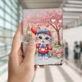 thumbnail image 4 of Happy Valentine’s Day Adorable American Shorthair Kitten Holding Heart Balloon Travel Passport Wallet Cat Lover Kitten Owner Gifts PU Leather Passport Holder Cover - 00030, 4 of 5