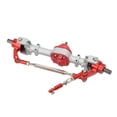 thumbnail image 4 of RC Metal Front Rear Axle Set, Metal Front Rear Axle Set Durable Corrosion Resistance Anodized  for 1/12 RC Car for MN D90 D91 99S Silver Red, 4 of 8
