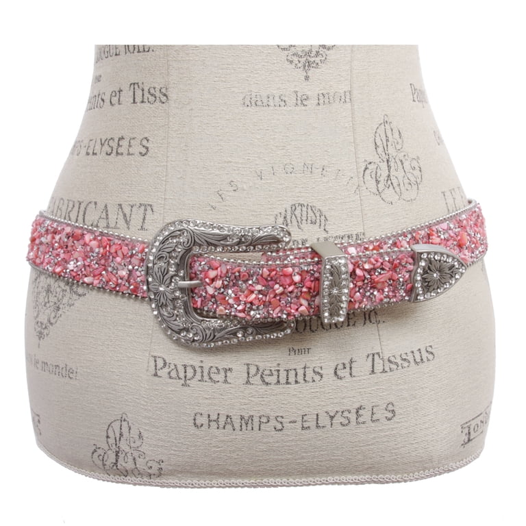 ⬇️Price ⬇️Belt mesh and crystal Western Cowboy Rhinestone Bling Mesh Stone Belt - Multi  main image 3