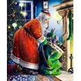 thumbnail image 1 of GATYZTORY-pintura de diamantes con marco de Papá Noel, mosaico de diamantes para adultos y niños, regalo, arte de pared, decoración de artesanía para Navidad, 1 of 4