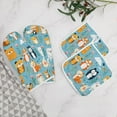 thumbnail image 5 of Small Animals Oven And Pot Holders Sets, Heat Resistant Pads Kitchen Decor for Cooking Baking BBQ Grilling, Christmas Kitchen Gifts, 5 of 6