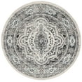 thumbnail image 2 of SAFAVIEH Madison Haven Floral Bordered Area Rug, Light Grey/Blue, 6'7" x 6'7" Round, 2 of 6