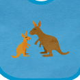 thumbnail image 4 of Inktastic Kangaroo Family Boys or Girls Baby Bib, 4 of 4
