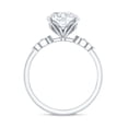 thumbnail image 2 of Rosec Jewels Certified Lab Grown 3 Carat Diamond Engagement Ring for Women - EF-VS Quality - Gift For Special Occasion, 18K White Gold, US 6.50, 2 of 8