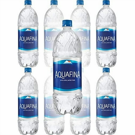 Aquafina Water, Pure Water, Perfect Taste, 16.9 Fl Oz (Pack of 8, Total of 135.2 Fl Oz)