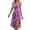 Light Purple, variant on Women Polka Dot Spaghetti Strap Dresses Beach Vacation 2026 Causal Slit Midi Dress Trendy Boutique Clothes