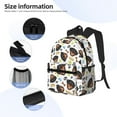 thumbnail image 5 of Haiem Rottweiler Lightweight Backpack for School, Classic Basic Water Resistant Casual Daypack for Travel with Bottle Side Pockets, 5 of 8