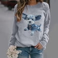 thumbnail image 2 of Danhjin Women's Trendy Sweatshirts Print Loose Fashion Pullover Tops Fall Winter Long Sleeve Crew Neck Graphic Casual Comfy Soft Shirts, 2 of 6