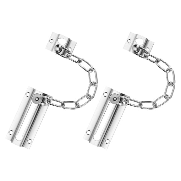 Milisten Security Chain Door Lock Stainless Steel 2 Sets 9.04X3.34X1.65in