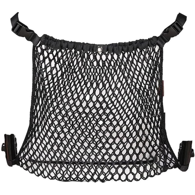 Mesh Organizer Hanging Straps and Storage Space for Carrying Diapers, Adjustable Size Stroller