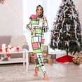 thumbnail image 7 of FORMRS Onesies Pajama for Adults Unisex Hoodie Winter Jumpsuit One Piece Sleepwear, Sizes S-2XL, Green Abstract Geometric, 7 of 7