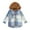 Blue, variant on Sopiago Toddler Baby Boys Girls Long Sleeve Hooded Coat Button Down Hooded Plaid Shirt Hoodie Jacket Tops Outwear Fall Winter Clothes Blue,6-12 Months