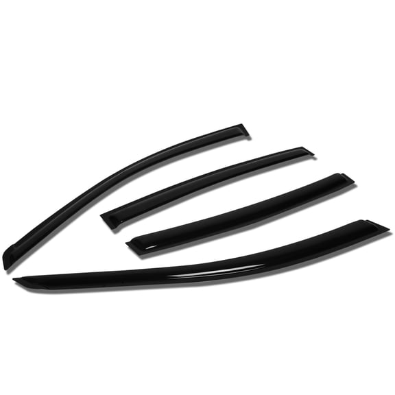 DNA Motoring WVS-T2-0140 For 2002 to 2006 Nissan Altima Sedan L31 4pcs Window Vent Visor Deflector Rain Guard (Dark Smoke) 03 04 05