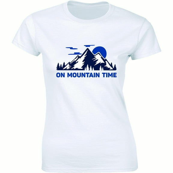On Mountain Time - Vintage Summer Vacation Women's Tee Shirt