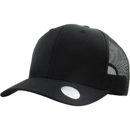 Classic 6 Panel Mesh Cotton Twill Trucker Cap Adjustable Snapaback Hat