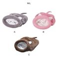 thumbnail image 4 of Methold Mantenga a sus mascotas abrigadas y con esta bolsa con tela grande y cálida una noche de sueño con esta mascota y durmiendo con Hábitats y jaulas para animales pequeños gris L, 4 of 6