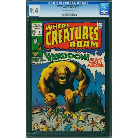 Where Creatures Roam #4 - CGC 9.4 Comic Book