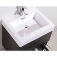 thumbnail image 5 of KubeBath Bliss 24" High Gloss Gray Oak Single Sink Wall Mount Modern Bathroom Vanity, 5 of 8