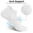 thumbnail image 3 of Smilooen 6 Pairs Women Ankle Socks with Arch Support Low Cut Running Athletic Socks for Women,Size 6-8, 3 of 6