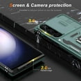 thumbnail image 5 of for Samsung Galaxy S22 Ultra Case with Upgraded Sliding Camera Lens Cover and Strong  Kickstand - -Grade Shockproof Protective Phone Case 6.8" for Men Women Girls - Pine Green, 5 of 13