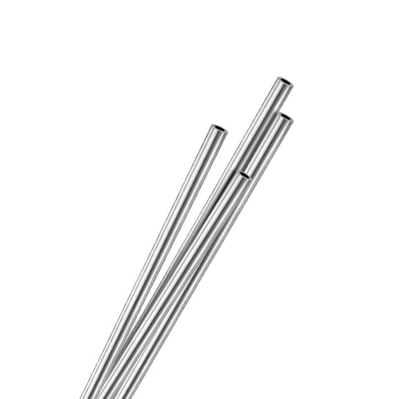 4-Pack 300mm 304 Stainless Steel Tube, 0.5mm OD 0.1mm Wall Thickness Seamless Stainless Steel Tubing for Construction/Machining/DIY Crafting [0.02x0x11.8IN]
