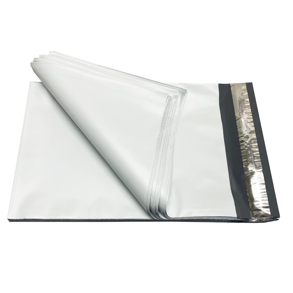StarBoxes 100 Poly Mailers Bags 7.5x10.5" - #1 Pouches Envelopes White Self-Sealing